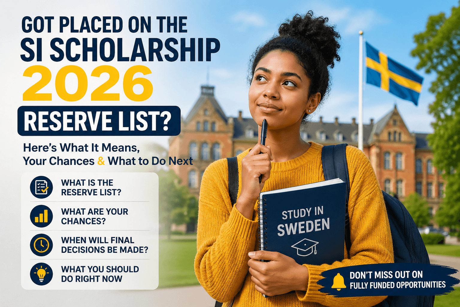 SI Scholarship 2026 Reserve List Explained – Chances & What To Do Next